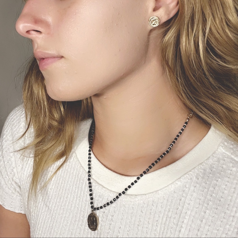 Matching necklace and earring set